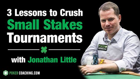 3 Lessons to CRUSH Small Stakes Tournaments.